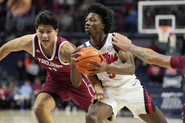 Murrell scores 18 has 10 steals Ole Miss stays unbeaten with 74
